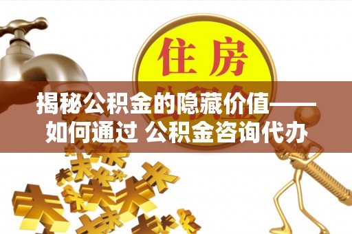 阜城揭秘公积金的隐藏价值——如何通过 公积金咨询代办提取 优化财富管理