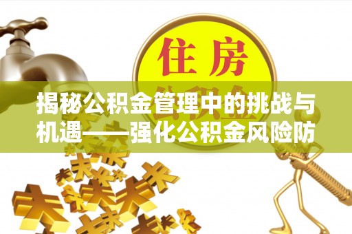 阜城揭秘公积金管理中的挑战与机遇——强化公积金风险防控的多维策略