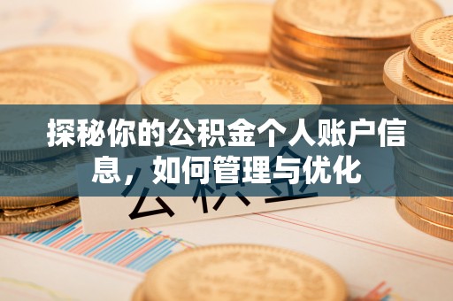 阜城探秘你的公积金个人账户信息，如何管理与优化