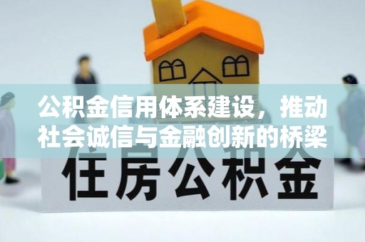阜城公积金信用体系建设，推动社会诚信与金融创新的桥梁