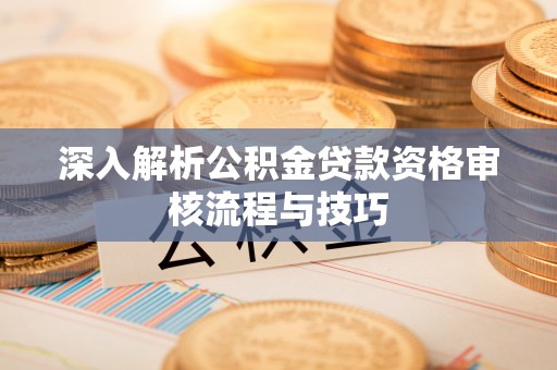 阜城深入解析公积金贷款资格审核流程与技巧