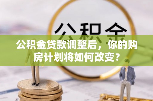 阜城公积金贷款调整后，你的购房计划将如何改变？