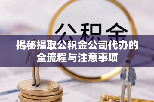 阜城揭秘提取公积金公司代办的全流程与注意事项