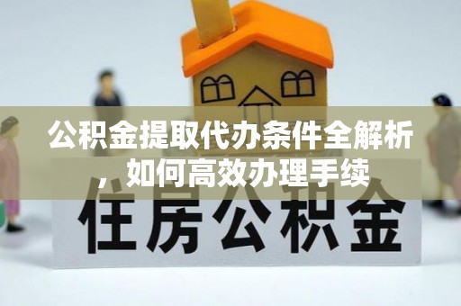 阜城公积金提取代办条件全解析，如何高效办理手续