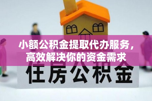 阜城小额公积金提取代办服务，高效解决你的资金需求