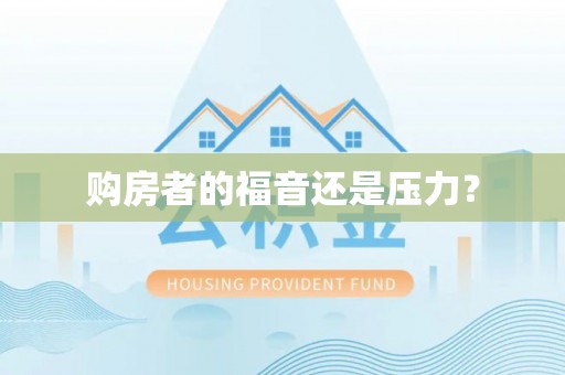 阜城购房者的福音还是压力？
