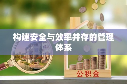 阜城构建安全与效率并存的管理体系