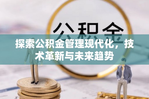 阜城探索公积金管理现代化，技术革新与未来趋势