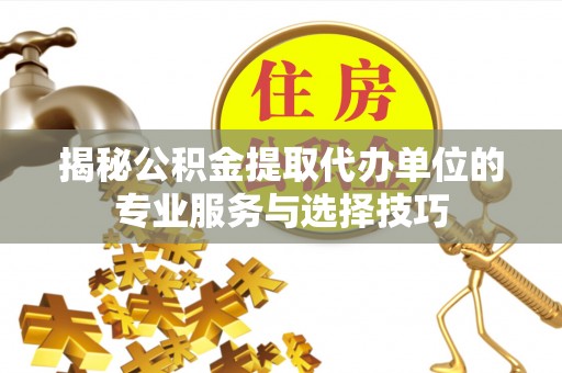 阜城揭秘公积金提取代办单位的专业服务与选择技巧