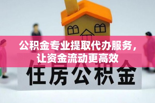 阜城公积金专业提取代办服务，让资金流动更高效