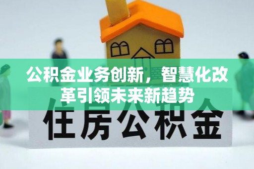 阜城公积金业务创新，智慧化改革引领未来新趋势