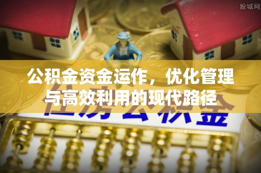 阜城公积金资金运作，优化管理与高效利用的现代路径