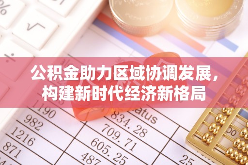 阜城公积金助力区域协调发展，构建新时代经济新格局