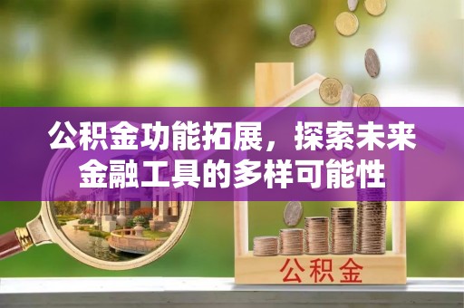 阜城公积金功能拓展，探索未来金融工具的多样可能性