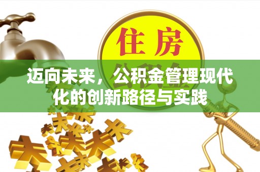 阜城迈向未来，公积金管理现代化的创新路径与实践