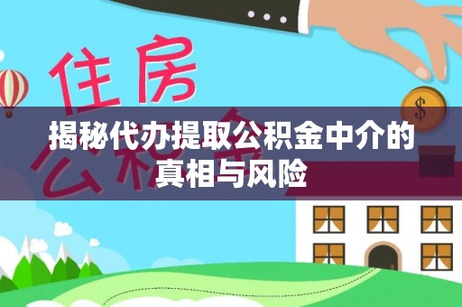 阜城揭秘代办提取公积金中介的真相与风险