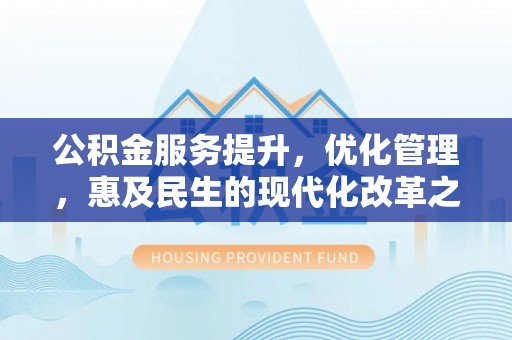 阜城公积金服务提升，优化管理，惠及民生的现代化改革之路