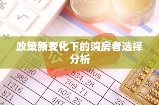 阜城政策新变化下的购房者选择分析