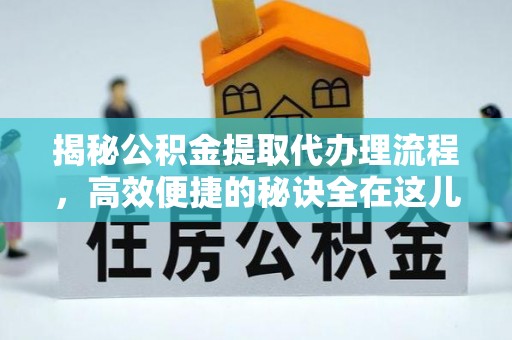 阜城揭秘公积金提取代办理流程，高效便捷的秘诀全在这儿