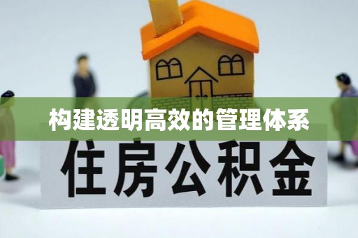 阜城构建透明高效的管理体系