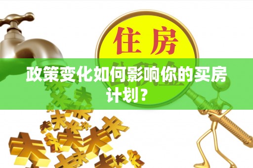 阜城政策变化如何影响你的买房计划？