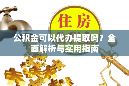 阜城公积金可以代办提取吗？全面解析与实用指南