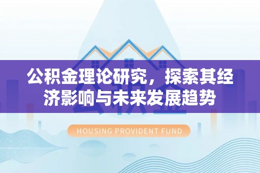 阜城公积金理论研究，探索其经济影响与未来发展趋势
