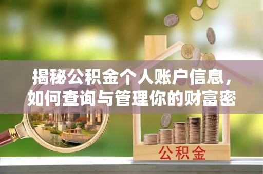 阜城揭秘公积金个人账户信息，如何查询与管理你的财富密码