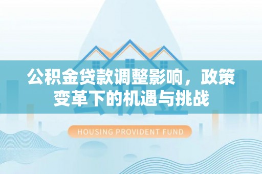 阜城公积金贷款调整影响，政策变革下的机遇与挑战