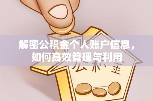 阜城解密公积金个人账户信息，如何高效管理与利用