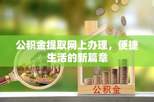 阜城公积金提取网上办理，便捷生活的新篇章