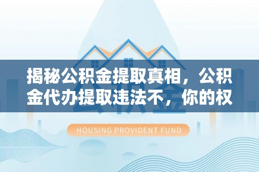 阜城揭秘公积金提取真相，公积金代办提取违法不，你的权益如何保障？