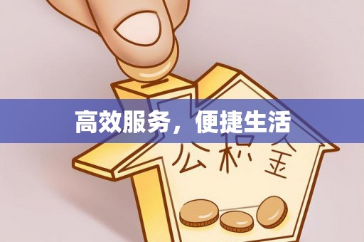 阜城高效服务，便捷生活