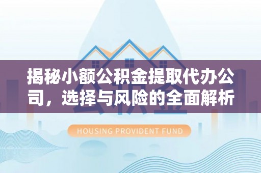 阜城揭秘小额公积金提取代办公司，选择与风险的全面解析