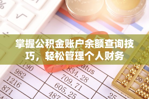阜城掌握公积金账户余额查询技巧，轻松管理个人财务