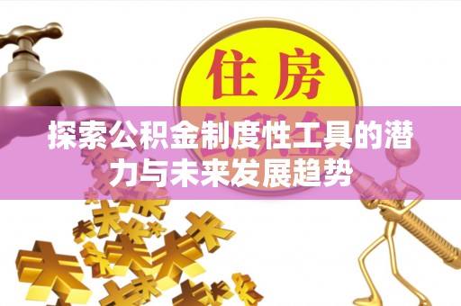 阜城探索公积金制度性工具的潜力与未来发展趋势