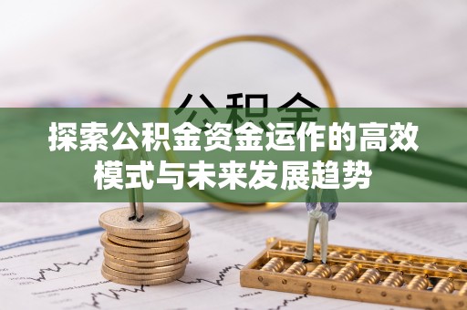 阜城探索公积金资金运作的高效模式与未来发展趋势
