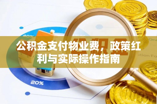 阜城公积金支付物业费，政策红利与实际操作指南