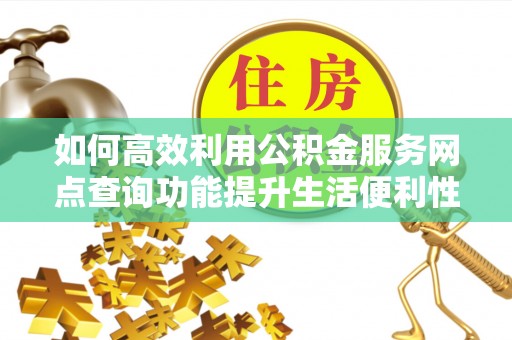 阜城如何高效利用公积金服务网点查询功能提升生活便利性