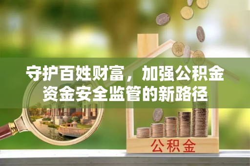 阜城守护百姓财富，加强公积金资金安全监管的新路径
