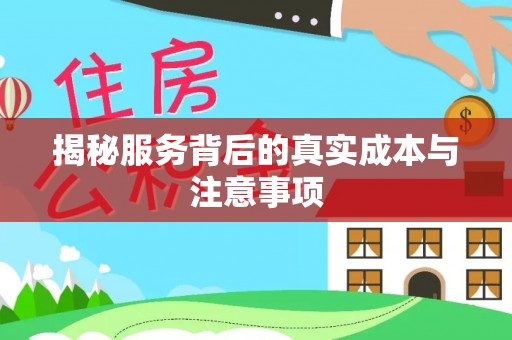 阜城揭秘服务背后的真实成本与注意事项