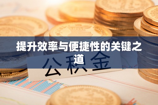 阜城提升效率与便捷性的关键之道