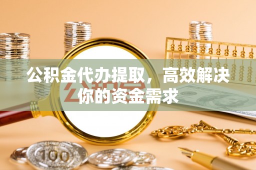 阜城公积金代办提取，高效解决你的资金需求