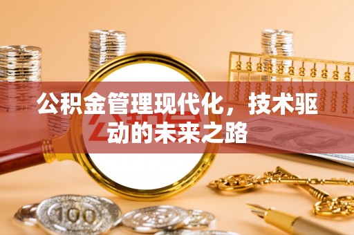 阜城公积金管理现代化，技术驱动的未来之路